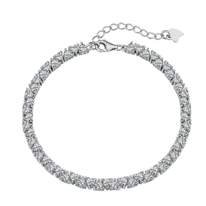 จี้เพชรโมอิสซาไนต์ทรงการ์ตูนแบบยูนิเซ็กซ์ ประดับบนตัวเรือนเงินแท้ 925 ชุบทอง สำหรับเป็นของขวัญงานแต่งงาน/หมั้น - Product Image 2