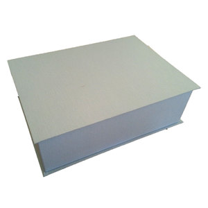Caja de Almacenamiento Decorativa con Tapa Abatible Azul Claro - Product Image 1