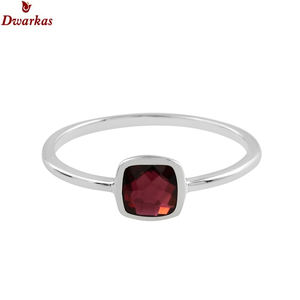 Élégant minimaliste 925 argent sterling vert onyx pierre naturelle pour fille femmes bague délicate de qualité supérieure en gros - Product Image 6