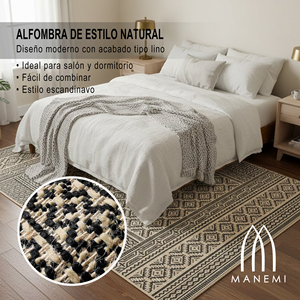 Tapis en polypropylène tissé antidérapant durable pour patio extérieur, jardin, balcon ou salon, léger et facile à nettoyer - Product Image 2