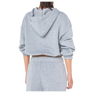 Sudadera Corta Informal para Mujer, Estilo Nuevo, Color Sólido, con Logotipo Personalizado, Transpirable, Técnica Tie Dye, Poliéster/Algodón - Product Image 3