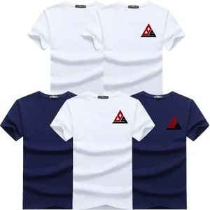 เสื้อยืดลำลองสำหรับผู้ชายเสื้อสไตล์สตรีทแวร์ผ้าคอตตอน100% ปักแบบคลาสสิกตามสั่ง - Product Image 3