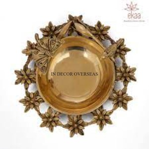 La mayoría de las ventas diseñador de lujo único grabado de calidad de lujo de Metal hecho chapado en oro decoración de la Mesa de boda Urli DE LA India - Product Image 5