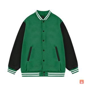 Top qualité personnalisé broderie Chenille patchs Varsity Bomber Letterman College grande taille Baseball Varsity vestes service oem - Product Image 4