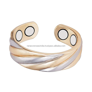 Bague ajustable en cuivre poli moderne et écologique, très demandée, pour soulager la douleur aux doigts, à bas prix, avec impression typographique - Product Image 5