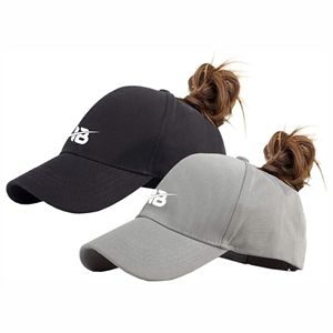 2026 Style croix dos nu trou camionneur hauts chapeaux casquettes femmes queue de poney femmes doublé femmes Sport queue de cheval casquette de Baseball - Product Image 6