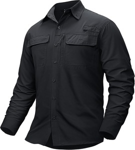 Pantalones Cortos de Pesca para Hombre, Manga Larga, Protección Solar UPF50+, Secado Rápido, con Botones y Bolsillos con Cremallera - Product Image 1