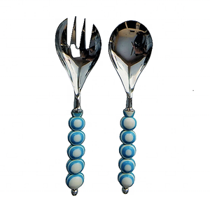 Ensemble de cuillères à salade en acier inoxydable de 2 pièces de fabricant indien par Quality Handicrafts Mirrored Steel Vente en gros - Product Image 4