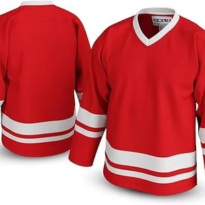 Customizable Men's Long Sleeve Hockey Jersey High Quality <b>Polyester</b> Training <b>Shirt</b> - Product Image 1