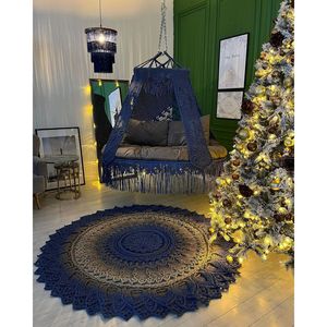 Sillón Colgante Individual Grande y Cómodo para Uso en Interiores y Exteriores, para Sala de Estar, Patio, Muebles de Metal para Exteriores - Product Image 3