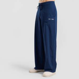 Pantalon GAI ARR bleu décontracté, style urbain, taille élastique, imprimé, en coton, jambe longue, taille XL, saison hiver, couleurs claires et foncées - Product Image 1