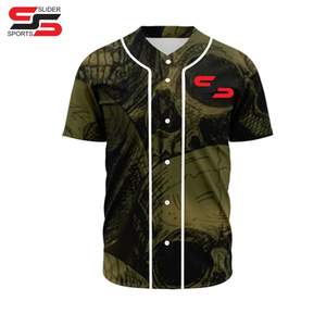 Maillot de baseball dégradé respirant et tendance personnalisé pour hommes maillot de baseball professionnel personnalisé pour les matchs - Product Image 1