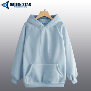 Sweat-shirts à capuche écologiques pour femmes, couleur unie, 100% coton molletonné, respirant, broderie 3D, lavage à sec, séchage rapide, hiver - Product Image 2