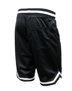 Short d'entraînement de basket-ball en maille de gymnastique écologique solide personnalisé pour hommes séchage rapide taille haute élastique tissu personnalisé disponible en usine - Product Image 3