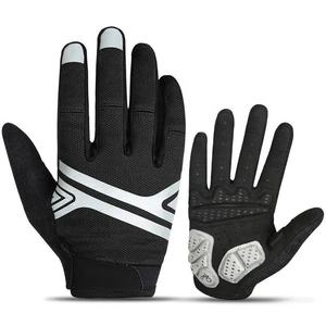 2023 Custom Made Full <b>Finger</b> Leather Waterproof Adjustable Impact Gloves High Quality Motocross MTB Mountain for <b>Bike</b> Riding - Product Image 4