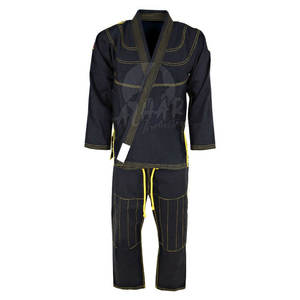 Venta al por mayor negro Jiu Jitsu brasileño uniforme ligero BJJ Kimono con cinturón Jiu Jitsu uniforme - Product Image 6