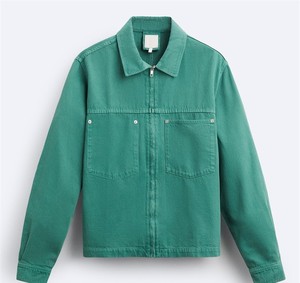 โลโก้ที่กําหนดเอง OEM เสื้อแจ็คเก็ตผ้าใบผ้าเดนิมแบบกําหนดเองสําหรับรถบรรทุกคอปก - Product Image 1