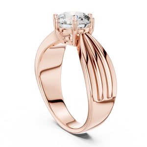 Anillo Versátil con Diamante Cultivado en Laboratorio de 1 1/4 Quilates, Corte Brillante, Certificado IGI, Oro Rosa de 18 Quilates, para Compromiso, San Valentín, Regalo de Boda - Product Image 2
