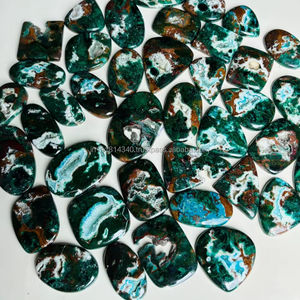 หินคริสโซโคลลาทรงหลวมเกรด AAA อัญมณีธรรมชาติสำหรับการทำเครื่องประดับพร้อมขาย - Product Image 1
