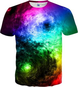 <b>Men's</b> Galaxy Print Polyester T-<b>Shirt</b> Short Sleeve Crew Neck Breathable Custom Logo ODM Summer Casual Wear 180g - Product Image 1