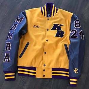 Veste universitaire OEM de haute qualité pour hommes, manteau streetwear brodé avec écusson Letterman pour le baseball universitaire, vente en gros - Product Image 5