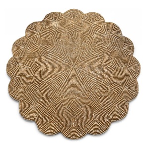 แผ่นรองจานปักลายทำมือสไตล์วินเทจ  รักษ์โลก ทนทาน เหมาะสำหรับโรงแรม บ้าน  ตกแต่ง  ออกแบบตามสั่ง ราคาขายส่ง - Product Image 4