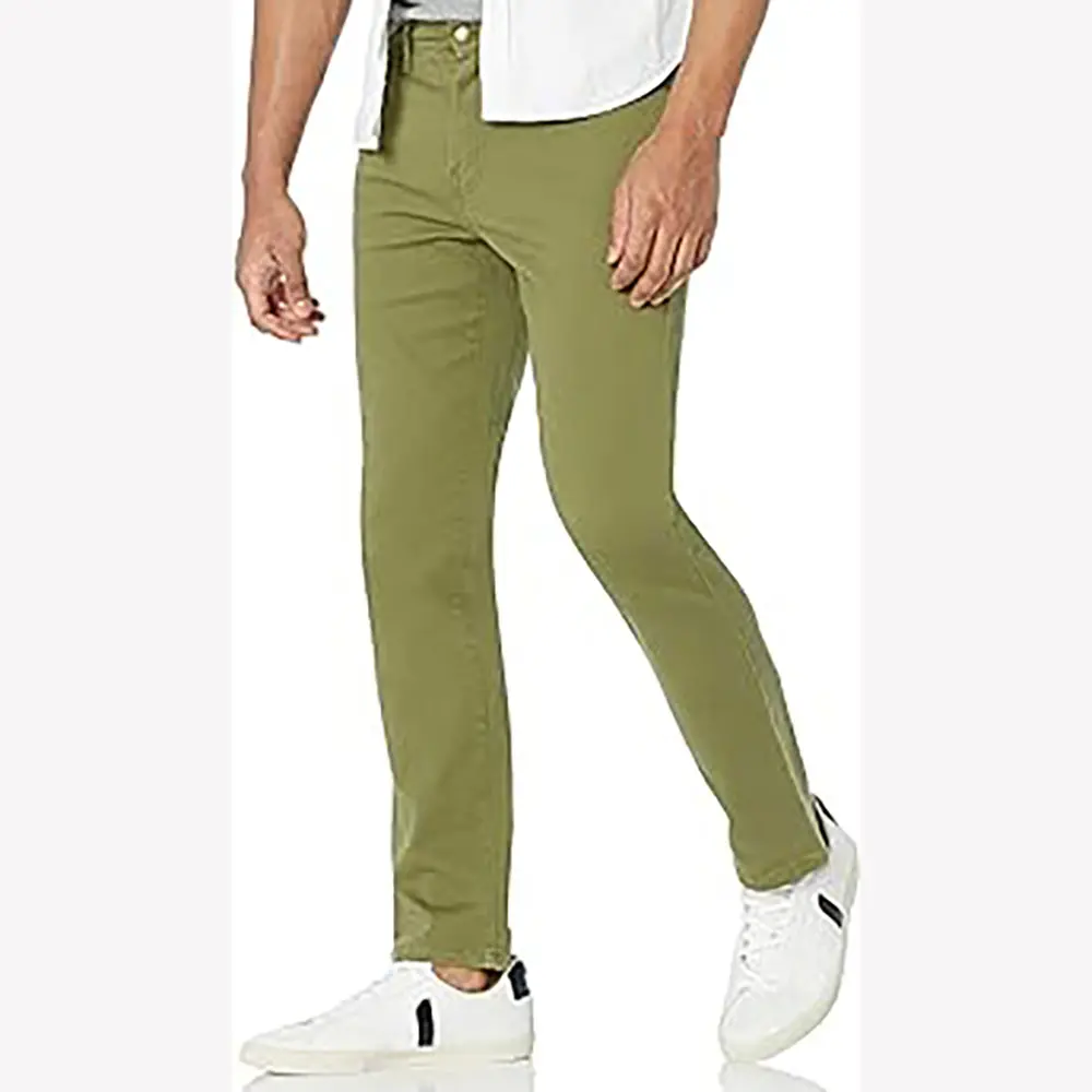Calça jeans feminina industrial slim fit para homens, roupa sexy de verão verde oliva, roupa de festa e atividades ao ar livre, ideal para homens