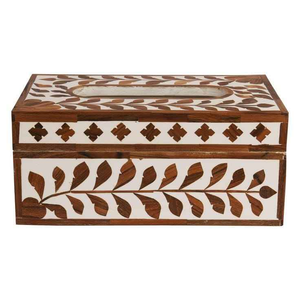 Boîte à mouchoirs incrustée de motifs animaliers, design exceptionnel, faite à la main, durable, décorative de luxe, faible MOQ, nouvelle arrivée - Product Image 3