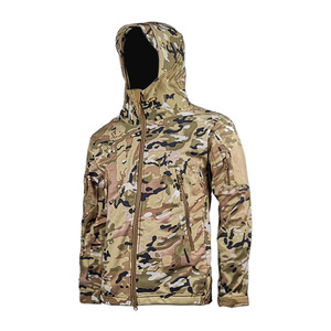 Chaqueta de Forro Polar Sherpa Personalizada para Hombre, Cortavientos, Transpirable, Cálida, con Capucha Holgada, Bolsillos con Cremallera, Diseño Sólido, para Caza, 100% Forro Polar Sherpa - Product Image 4