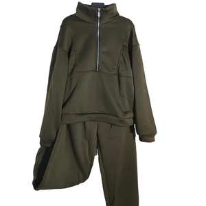 ชุดวอร์มกีฬาสำหรับผู้ชายเทรนด์ใหม่ชุดวิ่งวิ่งครึ่งซิปสำหรับฤดูหนาว - Product Image 6