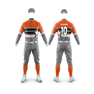 ชุดเบสบอลโพลีเอสเตอร์เสื้อเจอร์ซี่พิมพ์โลโก้ตามสั่ง - Product Image 4