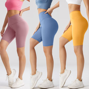 Wholesale Soft Breathable Nylon Spandex Yoga <b>Leggings</b> High <b>Waist</b> Seamless Four-Way Stretch Eco-Friendly Free Sample <b>Low</b> MOQ for - Product Image 6