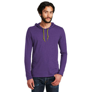 BELLAผ้าใบUnisex Jerseyเสื้อกันหนาวหมวกแขนยาว 50 โพลีเอสเตอร์ 25 ผ้าฝ้าย 25 เรยอนHoodie Tri-ผสมHoodiesโลโก้ที่กําหนดเองเสื้อกันหนาว - Product Image 4