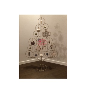 Gold Finished Handmade Metal Christmas Tree for Home Indoor Decorative Metal Christmas Tree for Home Indoor Decor <b>Ornaments</b> - Product Image 2