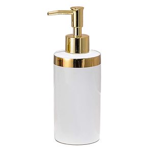 New Modern Design Round Soap Dispenser for Home Hotel Bathroom & Kitchen High Quality Metal <b>Tabletop</b> Hand Wash Pump - Product Image 2
