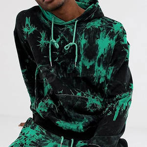Sweats à capuche Tie Dye pour hommes de haute qualité avec manches longues Vente en gros de vêtements imprimés en polaire - Product Image 5
