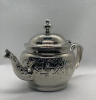 Service à thé classique marocain Chaoui doré fait main, petit modèle OEM, nouveaux services à café et à thé, décorations pour la maison MA, 10 unités disponibles
