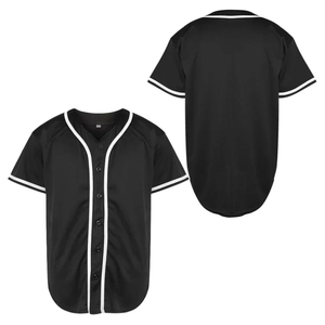 T-shirts respirants d'uniforme de techniques imprimés de maillot de baseball lâche des hommes - Product Image 1