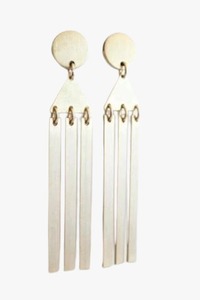 Pendientes de aleación de Metal tradicionales indios artificiales hechos a mano de alta calidad para niñas, joyería hecha a mano de diseñador de tendencia para mujeres - Product Image 5