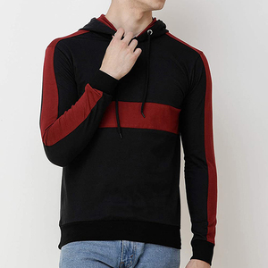 Sweat-shirt à capuche personnalisé pour hommes avec logo personnalisé de couleur unie en polyester/coton - Product Image 4