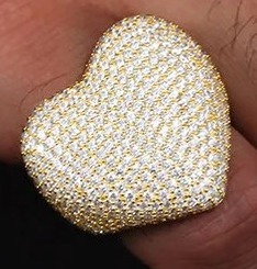 Bague en diamant moissanite blanche en argent sterling 925 bijoux Moissanite fabrication de bijoux hip hop pour bague en diamant personnalisée - Product Image 3