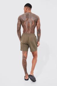 Pantalones cortos de sudor para hombre con cintura elástica y bolsillos laterales Pantalones cortos transpirables de secado rápido Mejor diseño Lavado ácido OEM - Product Image 3