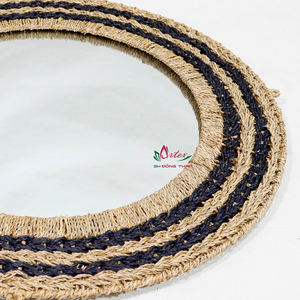 Artex Dong Thap Espejo de Bambú Natural Hecho a Mano Estilo Rústico Decoración de Pared para Sala de Estar Dormitorio y Espacios del Hogar Sostenibles - Product Image 2