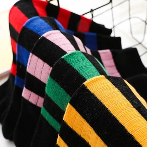 Custom Logo Five-Toe Striped Cotton <b>Socks</b> <b>Colorful</b> High Crew Fit for Youth Daily Wear and Yoga Winter Style - Product Image 4