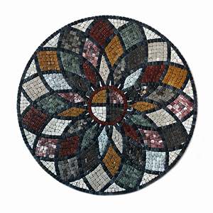 Décor mural artistique en mosaïque de pétales intemporels, tailles 24x24 et 32x32, accents décoratifs pour la maison - Product Image 1