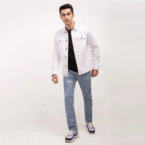 Vente en gros de veste en jean élégante pour hommes veste d'hiver chaude avec personnalisation à vendre en vrac - Product Image 5