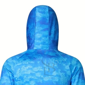 Vente en gros de protection contre les UV, polyester, vêtements de sport, vêtements solaires, sweats à capuche pour hommes, sweats à capuche de pêche à manches longues - Product Image 6