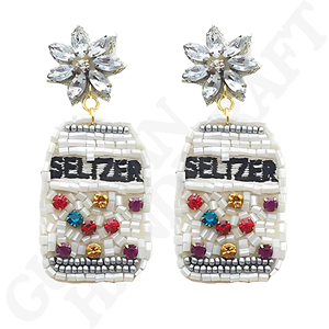 Pendientes de gota de inspiración floral con múltiples cuentas ligeros hechos a mano joyería de moda delicada de primavera con abalorios coloridos vibrantes - Product Image 3