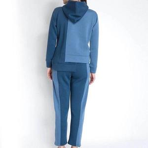 Conjunto Deportivo de 2 Piezas para Mujer, Invierno 2026, Sudadera con Capucha y Pantalones Deportivos, Casual, Felpa Sólida, Secado Rápido, Transpirable, Ecológico, Antiolor - Product Image 4