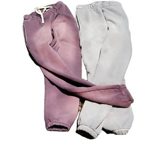 2025 pantalones de chándal de gran tamaño personalizados para hombres, estilo informal de algodón de rizo francés de peso pesado, nuevo diseño lavado con ácido - Product Image 2